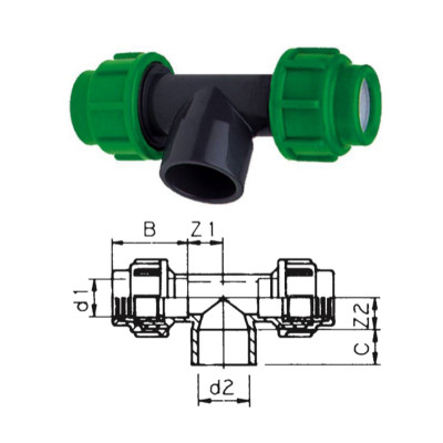 PRZEJŚCIE PE X PVC X PE